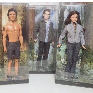 Barbie Twilight Series Dolls - Bella Swan, Edward Cullen, & Jacob  2009 Mattel